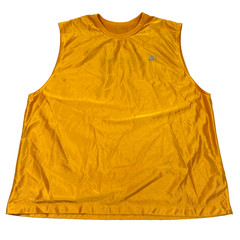 Mens Starter Dazzle Mesh Reversible Basketball Jersey Tank Gold Navy XL VTG!