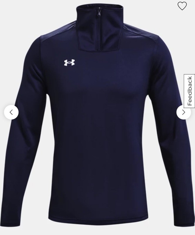 Under Armour Men's Command 1/4 Zip | 1360712-410 Midnight Navy Sz 4XL NEW gallery