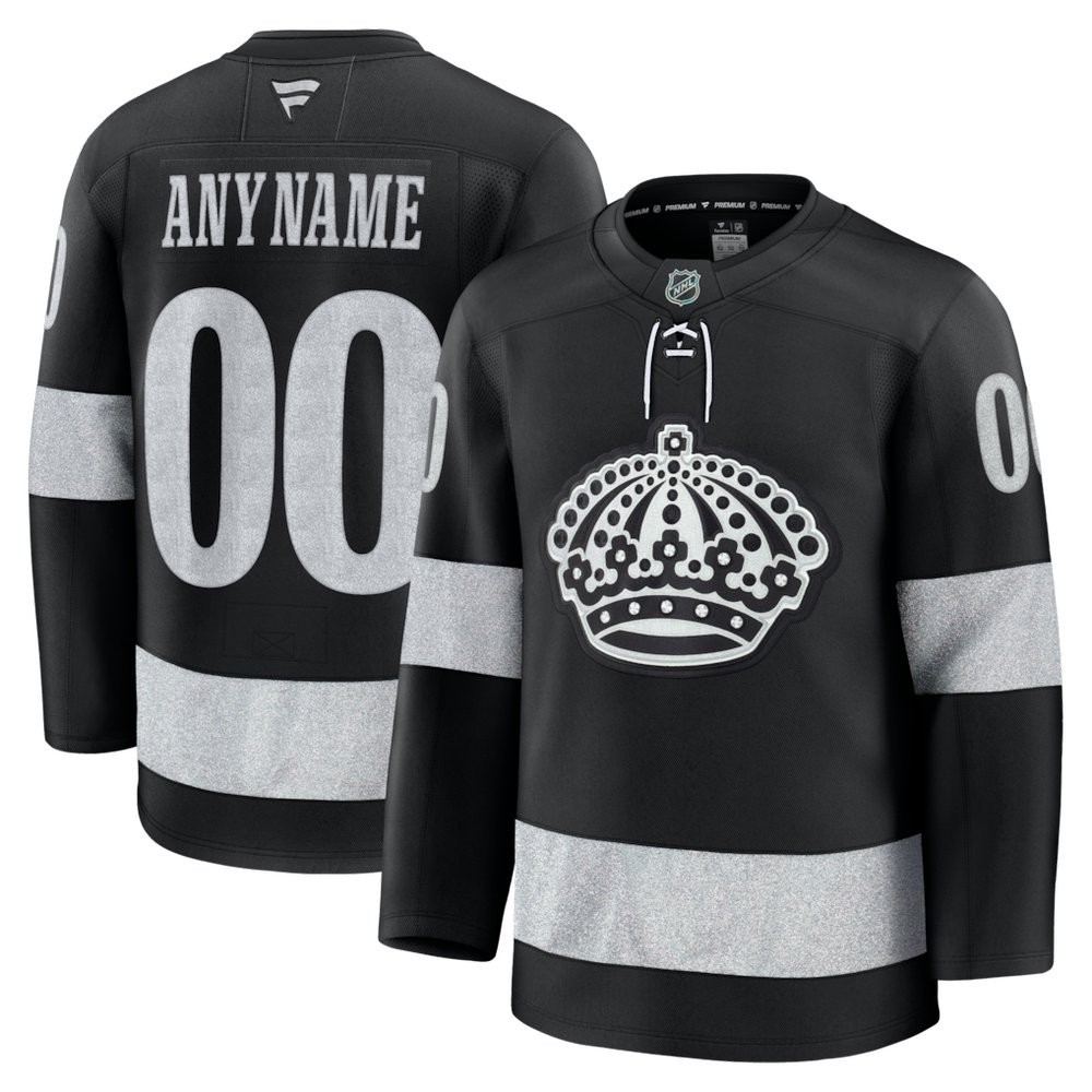 Custom Fanatics NHL Los Angeles Kings Alternate Edition Stitched Black Jersey gallery