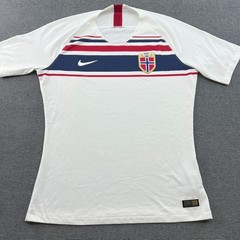 Norway 2018 2019 Away Player Issue Football Jersey Mens Large Nike Adult White
