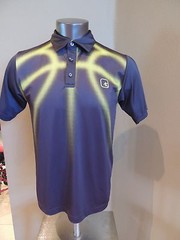 Mens And1 Short Sleeve Athletic Golf Polo Shirt Size Small Gray & Neon Yellow S