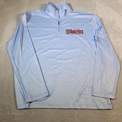 Coyote Promotions Pullover Mens Large Blue 1/4 Zip The District of Columbia