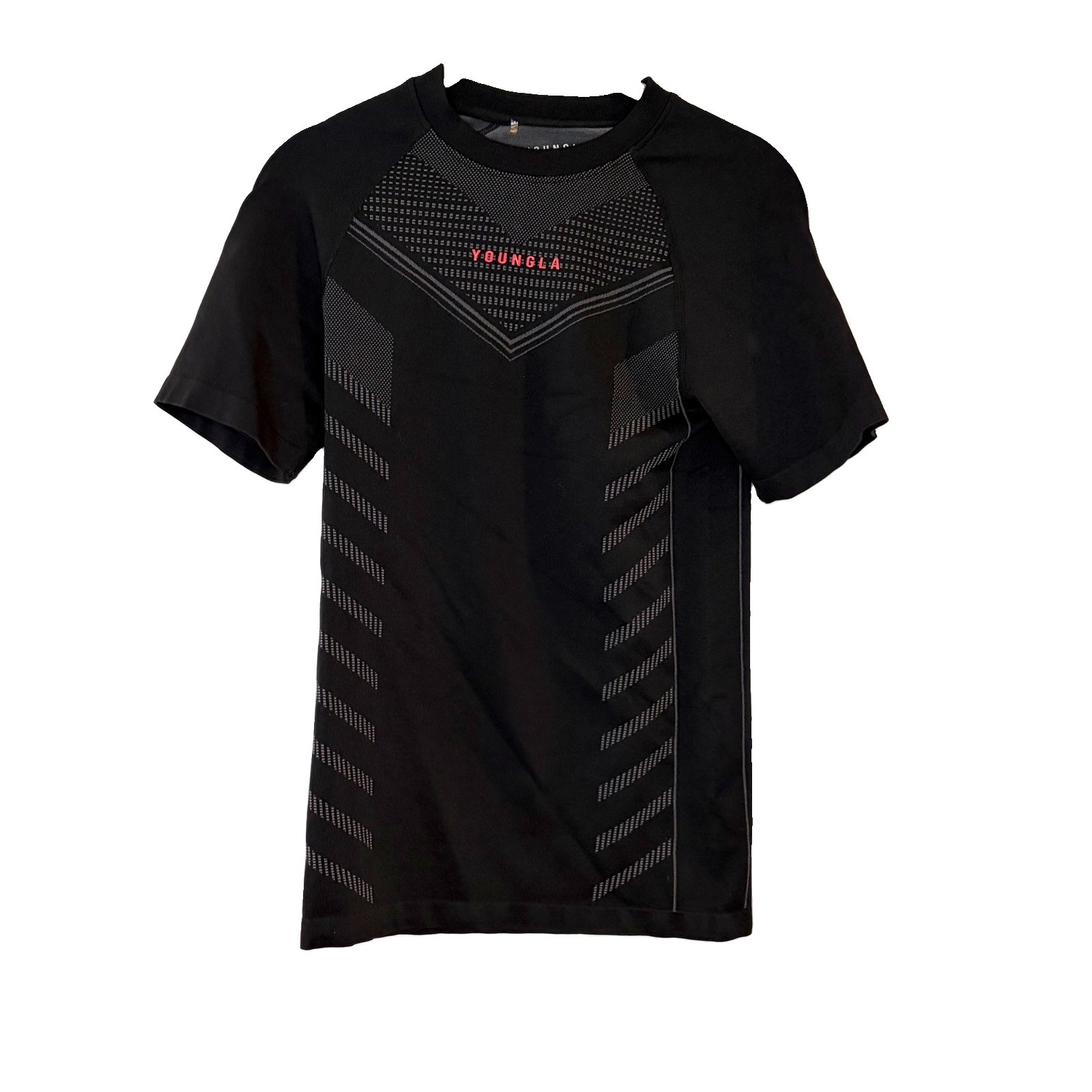 YoungLA Compression Shirt Mens Small Black 465 Seamless Athletic Training gallery