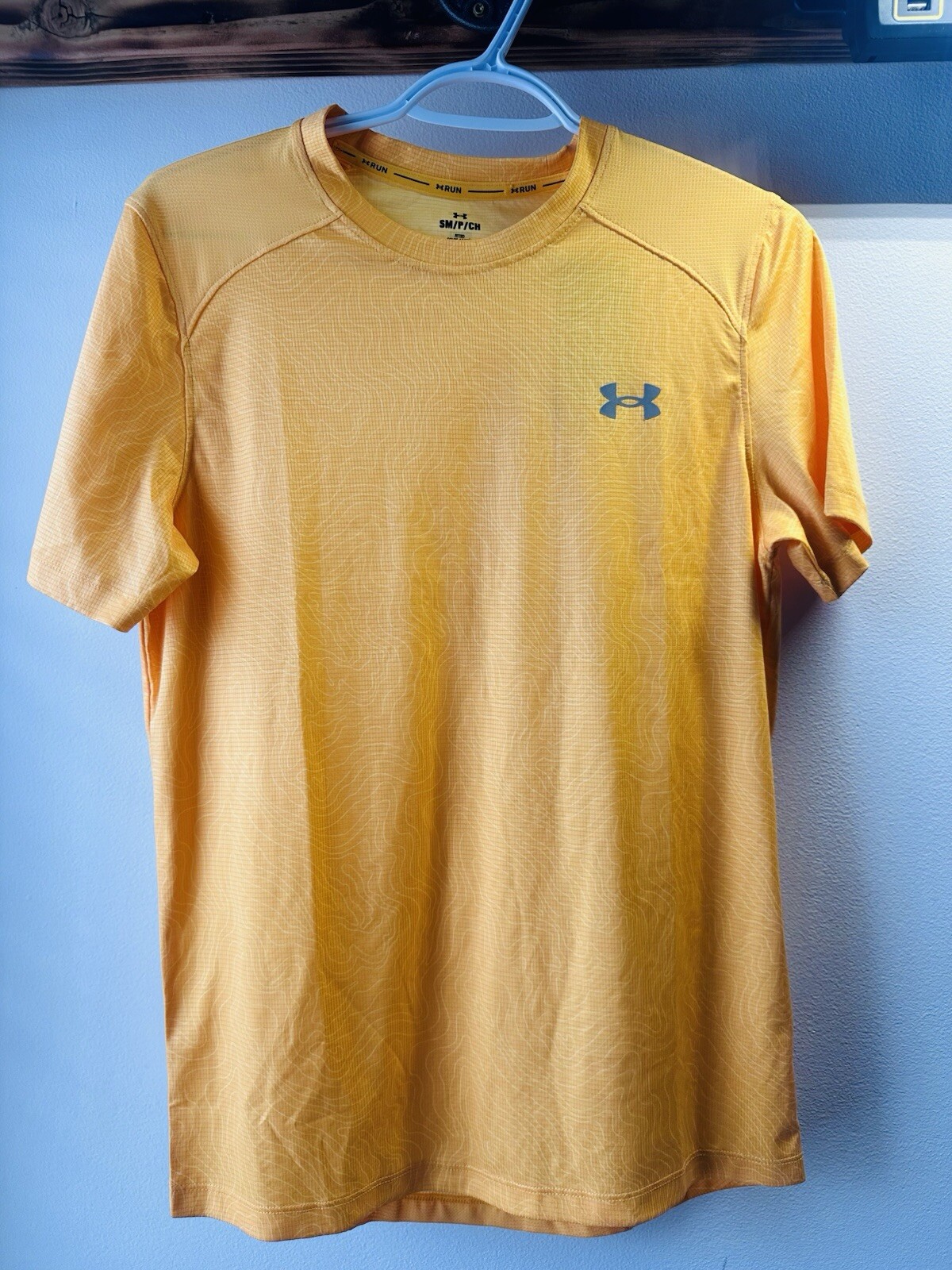 NWT UNDER ARMOUR Men's UA CoolSwitch Run Short Sleeve top Small Orange gallery