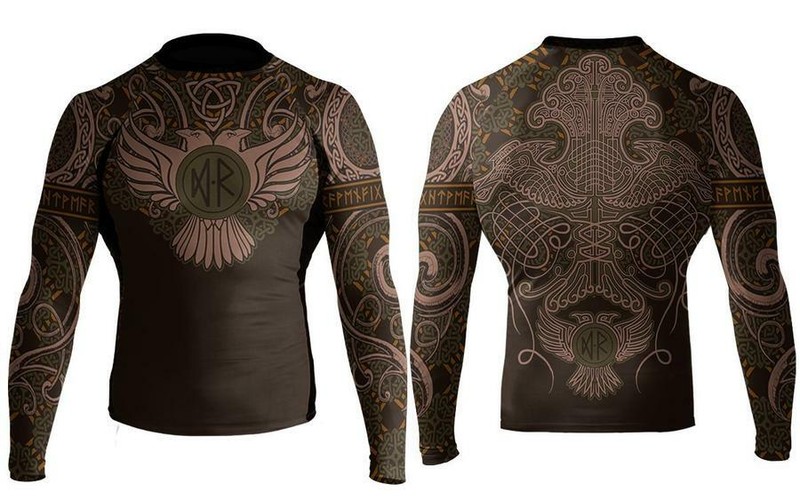Raven Fightwear Ranked BJJ Men's Long Sleeve Rashguard Various Colours & Styles gallery