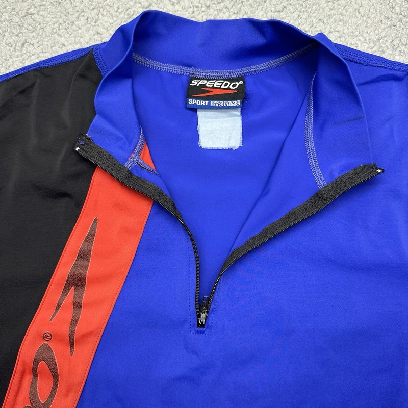 Speedo Sport Systems Mens Size Medium Cycling 1/4 Zip Shirt & Short Set 828213 gallery