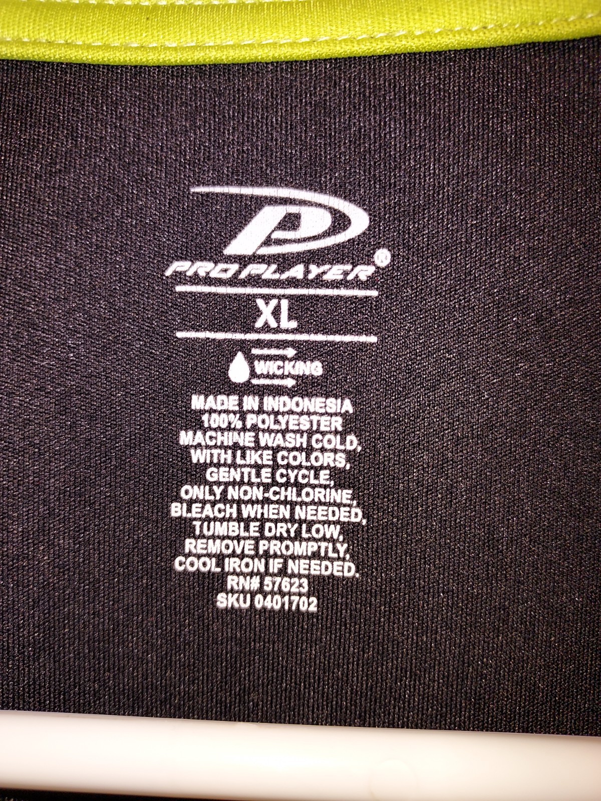 Pro Player Black Athletic Work Out Shirt Wicking Mens XL Short Sleeve Crew Neck gallery