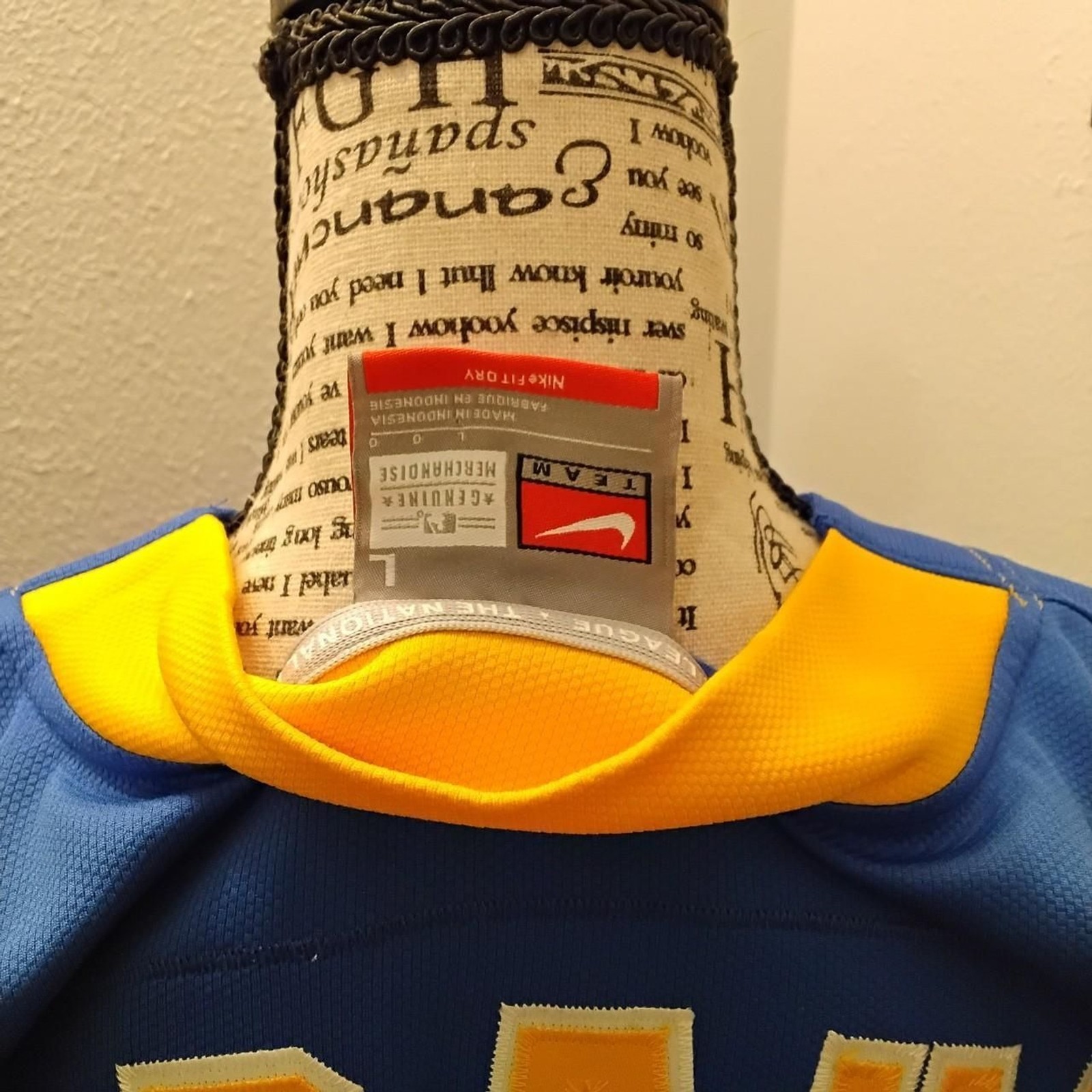 Nike Men's Yellow and Blue Top gallery