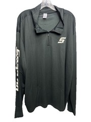 Snap-On Tools 1/4 Zip Pullover Performance Shirt XXL 2XL Black Long Sleeve