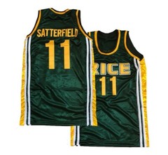 Throwback Kenny #11 High School Basketball Rice Jersey Embroidered Green
