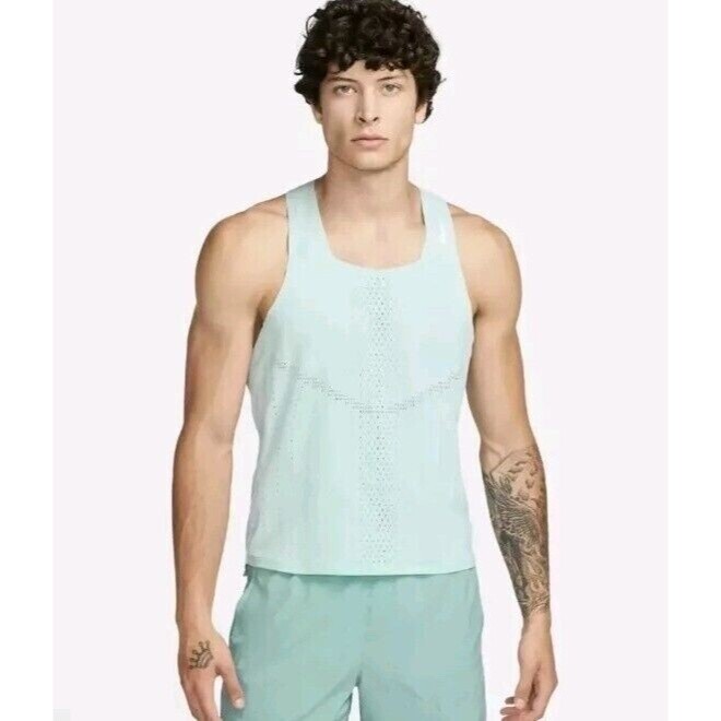 Nike ADV Aeroswift Dri-FIT Racing Singlet Slim Jade Ice DM4624-346 Men’s 2XL gallery