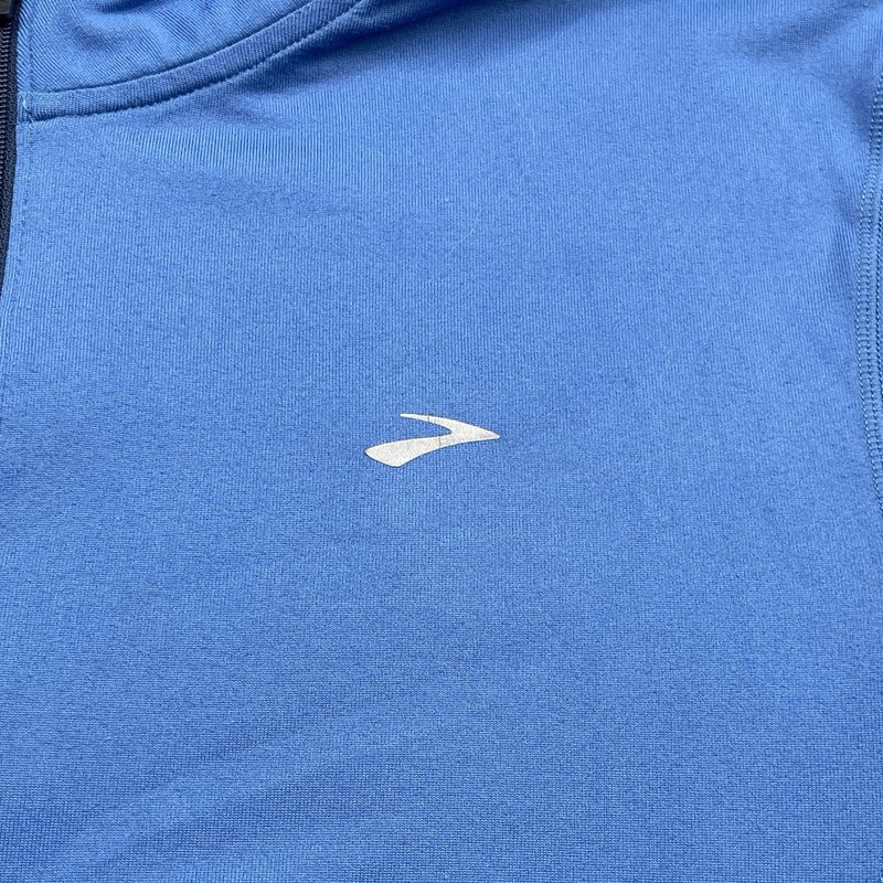 Brooks Equilibrium Technology 1/4 Zip Activewear Blue Pullover Mens Medium gallery