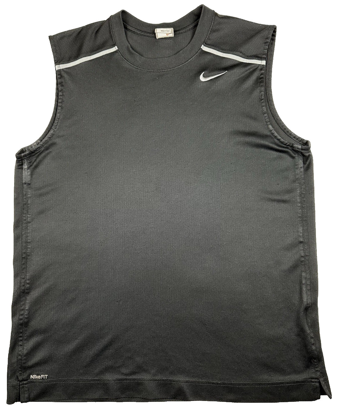 Nike Pro Dri-Fit Compression Mens Tank Top Large Black Sleeveless Training Gym gallery