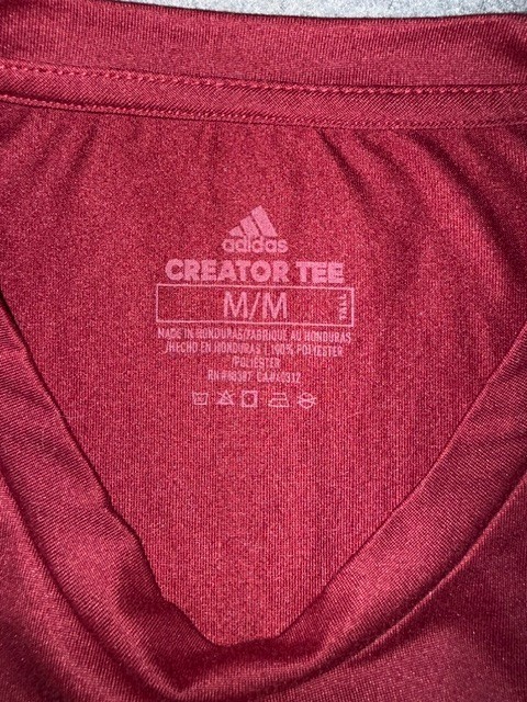 Adidas Creator Tee Men’s Medium Dutch Tennis Maroon Performance Shirt gallery