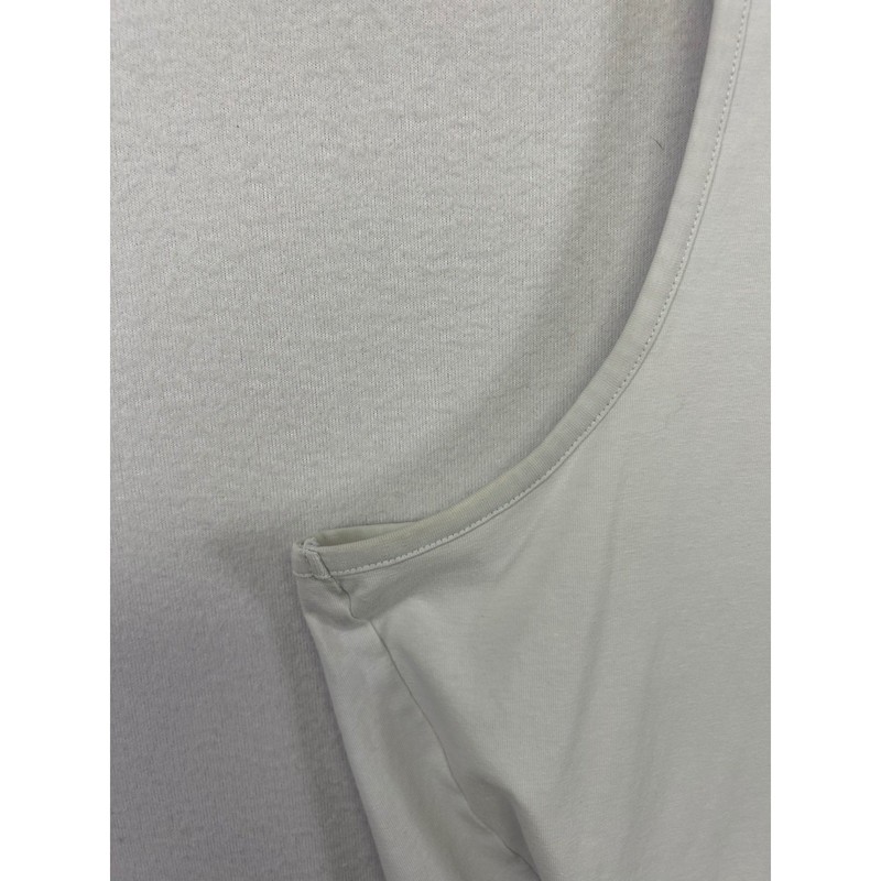 Athletic Gymshark Mens Size M White Cotton Blend Logo Performance Tank Top gallery