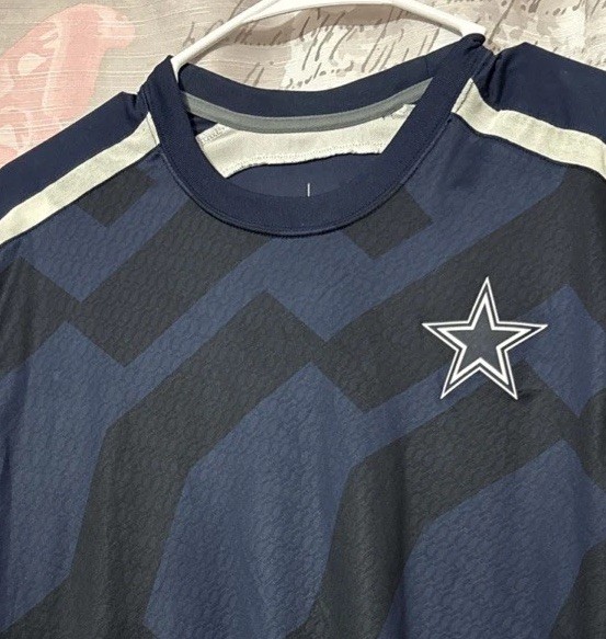 Nike NFL Dry-Fit Onfield Apparel Dallas Cowboys T-shirt Mens L Navy Blue gallery