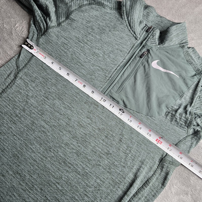 Nike Running 1/4 Zip Pullover Mens Small Green Element Therma Sphere Thumb Holes gallery
