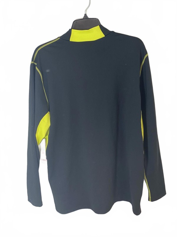 Russell Athletic Men's Black and Yellow Dri-Power Long Sleeve Quarter Zip XL gallery