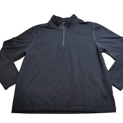 32 Degrees Heat Mens Quarter Zip Pullover Navy Blue XXL Long Sleeve Athletic