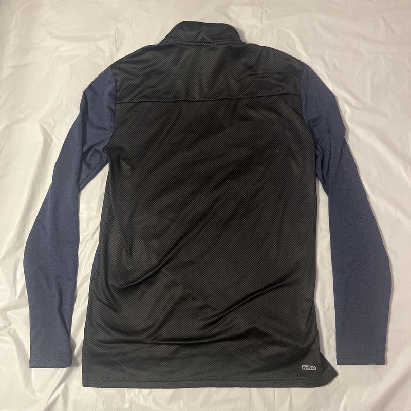 Spyder Active Pro Web Shirt Men M Blue Performance Stretch Mock Neck Athletic gallery