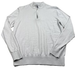 Stitch Men’s Golf 1/4 Zip Performance Course Logo Gray Golf Pullover Medium