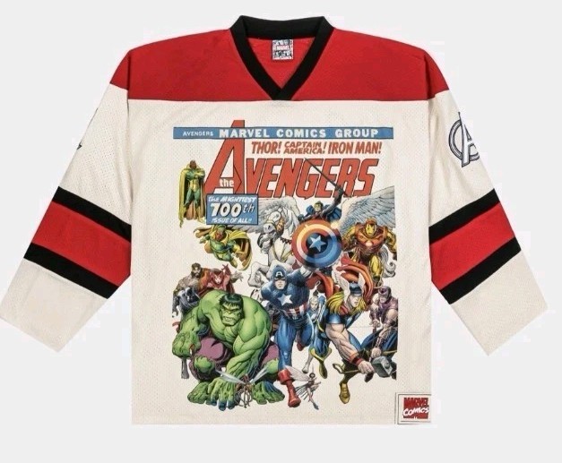 Marvel By Shoe Palace The Avengers Hockey Men’s Jersey Size Large New