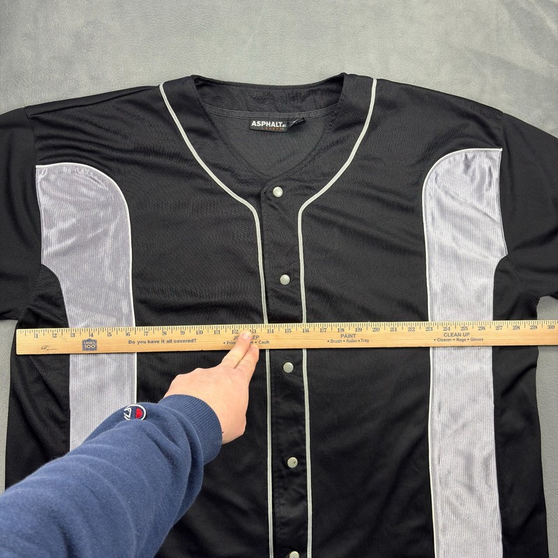 Vtg Starter Jersey Men's 2XL Black Asphalt Legends Y2K Hip-Hop Street All-Stars gallery