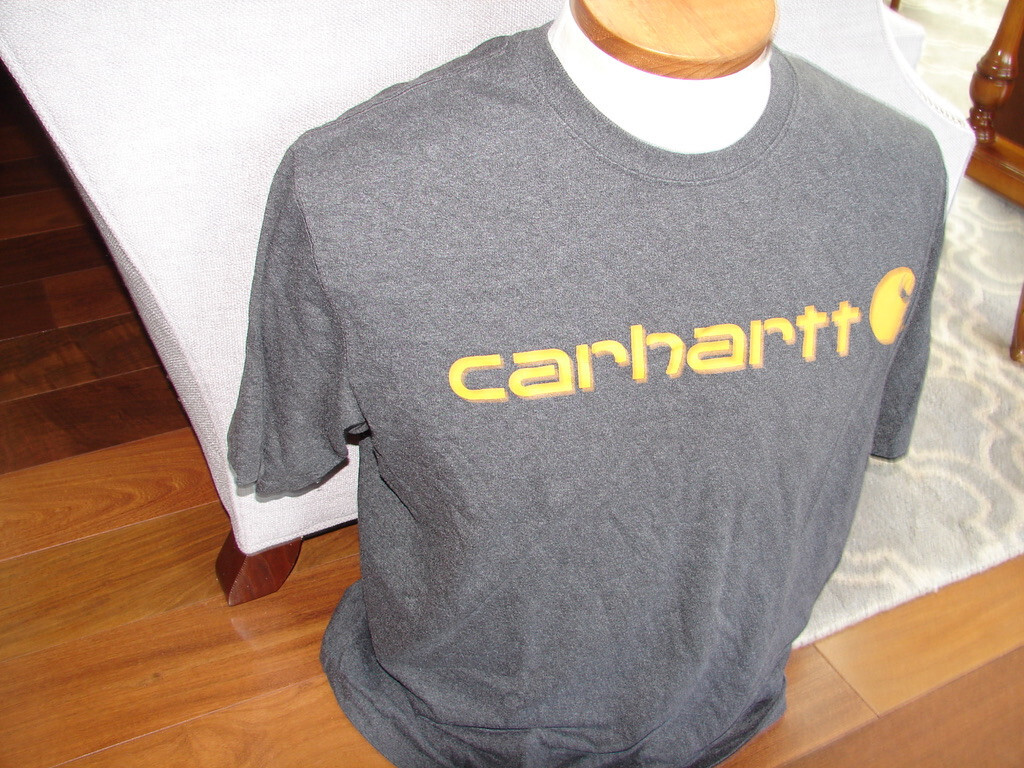 Carhartt Original Heavyweight Graphic T Shirt Carbon Heather K195 CRH Mens Large gallery