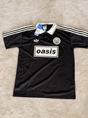 adidas Originals Oasis Graphic Soccer Jersey Polo Black/White Polyester L
