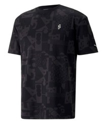 PUMA X NEYMAR JR ELEVATED TEE #53450501 MEN’S CASUAL TEE XLARGE NOIR-AOP