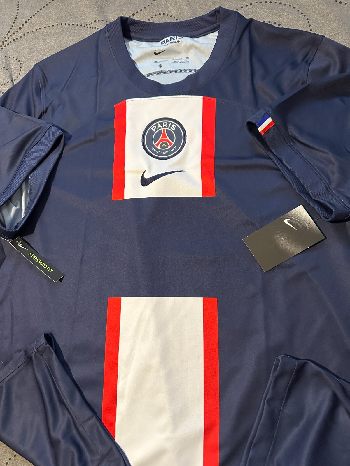 NIKE DARK BLUE PARIS SAINT GERMAIN SOCCER JERSEY SIZE 2XL MEN NWT $$$$ gallery