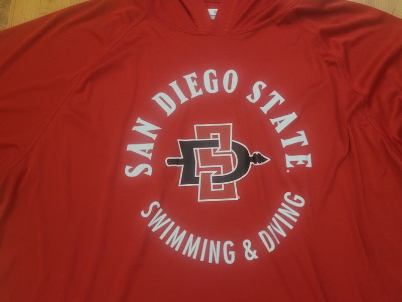 SDSU Aztecs Swimming & Diving Columbia PFG Hoodie Mens XL Performance Dive Swim gallery