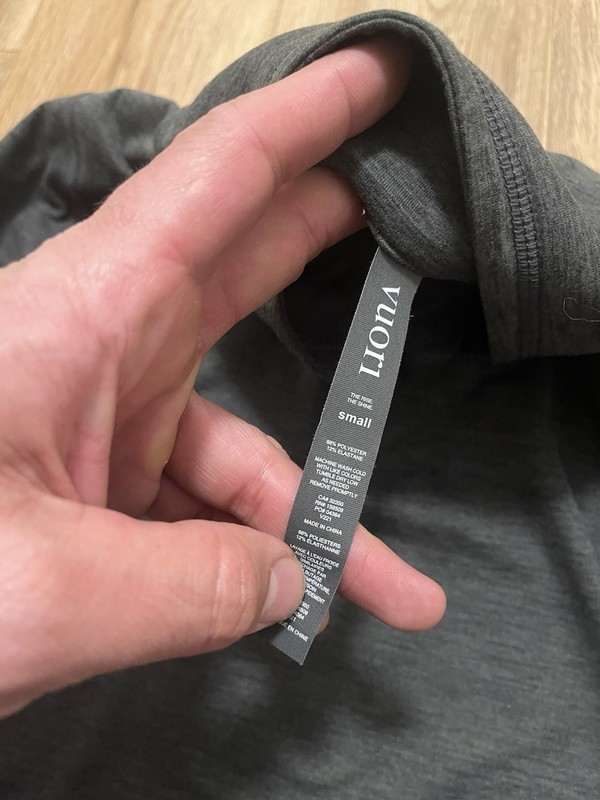 VUORI MEN’S EASE PERFORMANCE HALF ZIP 2.0 SIZE SMALL NEW NWT V221 CHARCOAL gallery