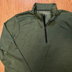 Vineyard Vines Sankaty Quarter Zip 2XB Big & Tall Olive Green On The Go Pullover