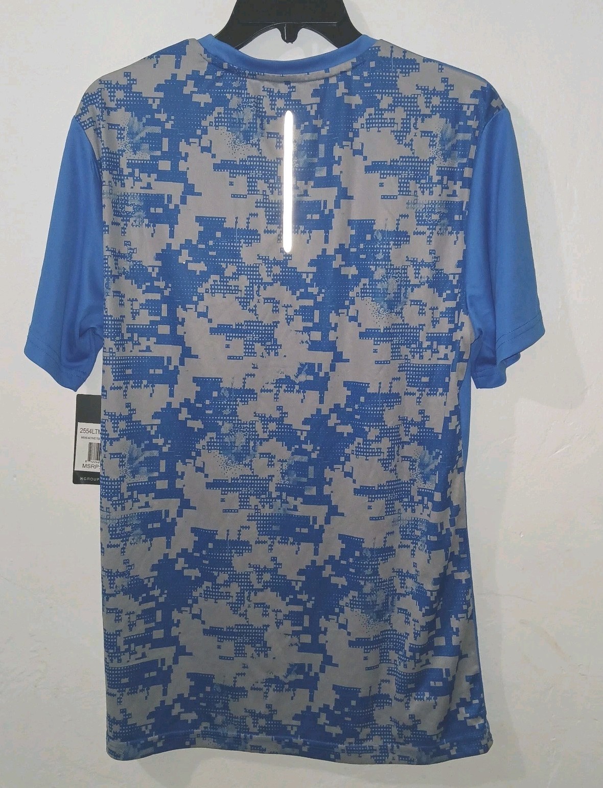 NEW LOTTO TRAINING MENS ATHLETIC SHIRT Short Sleeve Small BLUE gallery
