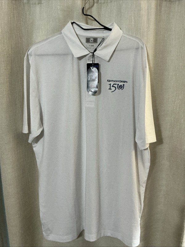 Kentucky Derby Men's AHEAD Contender 150 Years Polo MSRP $86 XLarge gallery