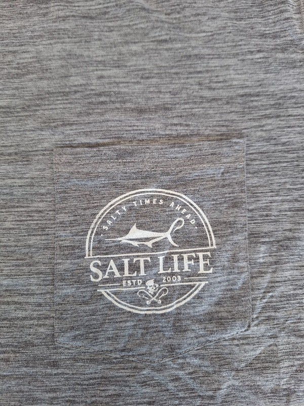 Salt Life Long Sleeve SLX Performance Fishing Shirt Moisture Wicking Size SMALL gallery