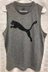 PUMA Mens Sz M Sleeveless Arhletic Training Shirt Regular Fit Huge Logo NWOT A