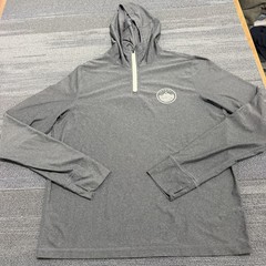 Vuori Pullover Mens Large Gray Uluwatu Performance Water Tech Hoodie Zip V169*