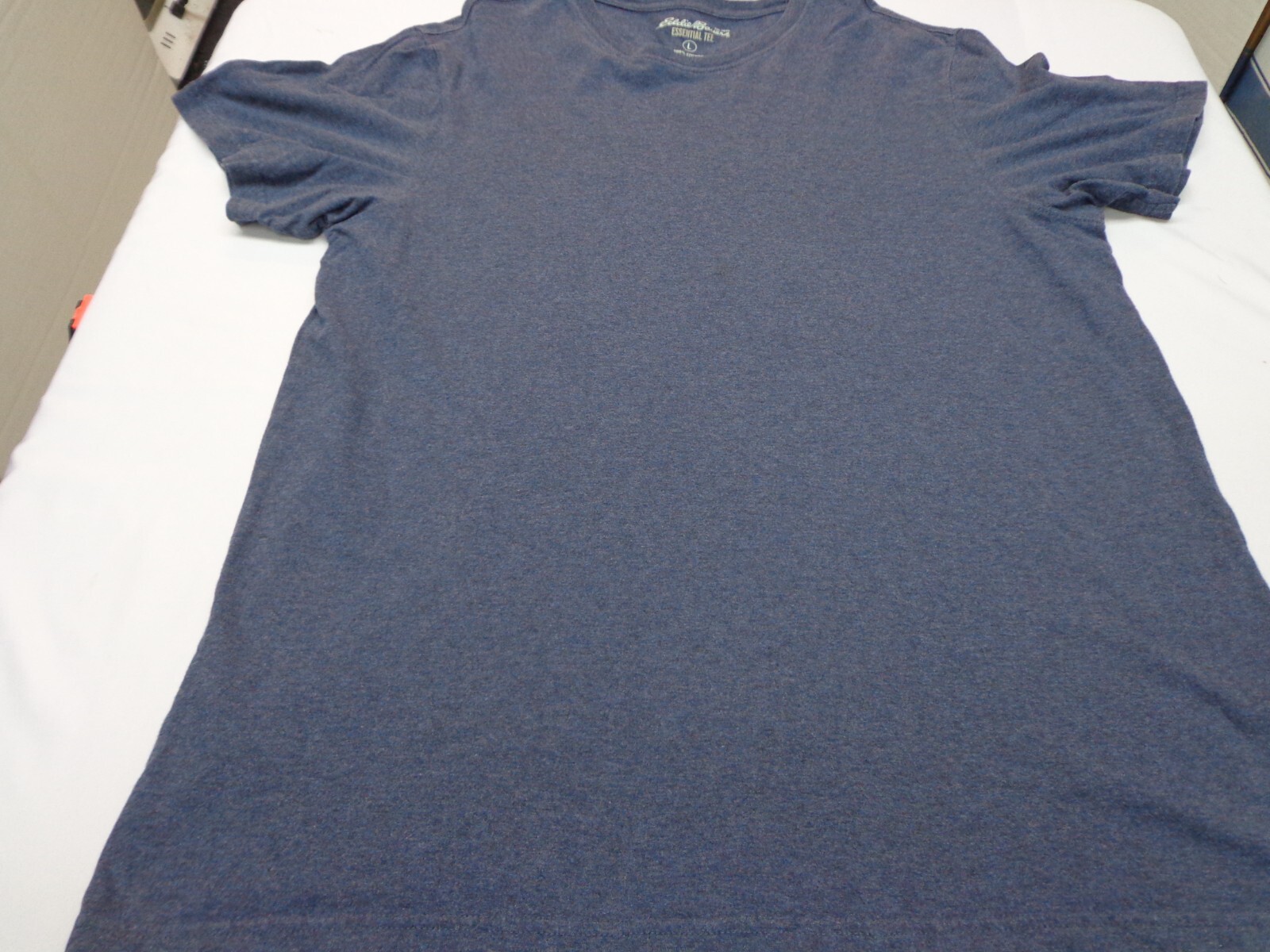 Eddie Bauer Essential Tee Shirt Heather Blue-Size Large gallery