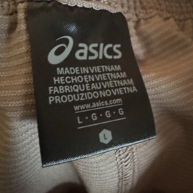ASICS Double Weave Relaxed Pullover Jacket Men's Sports Top Plus Shorts! Size LG gallery
