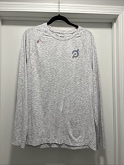 Rhone X Peloton Shirt Mens Large Gray Long Sleeve Activewear Running Cycling