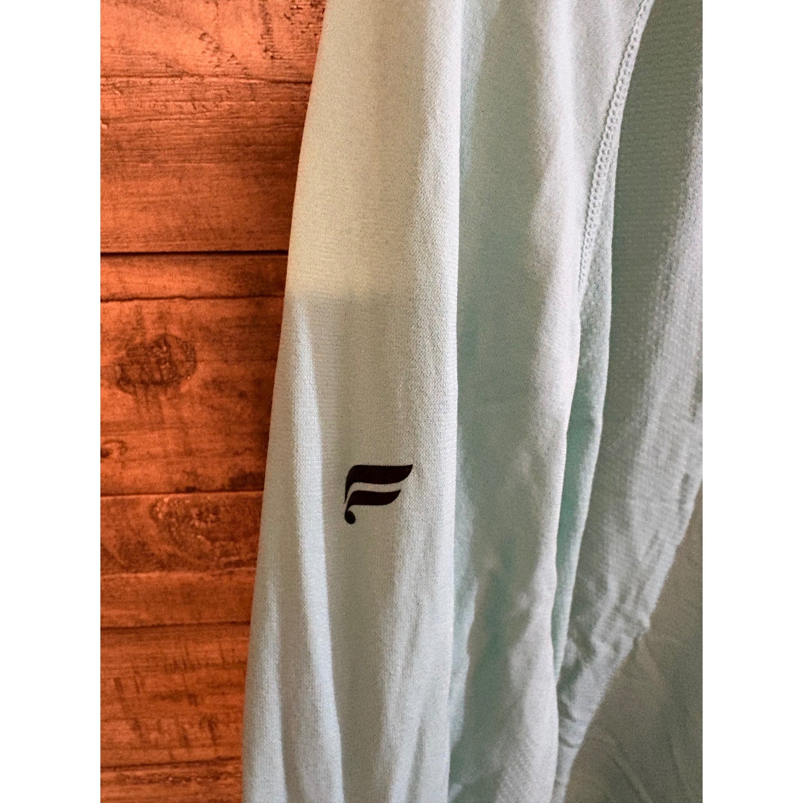Fabletics Mens Quarter Zip Pullover Mint Green XXL Long Sleeve Athletic Top gallery