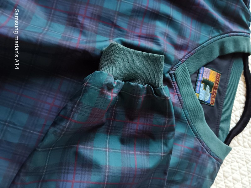 Mens Outdoor Pullover, Moisture Wicking, 2xl, Green Checkered, New Fully Lined gallery