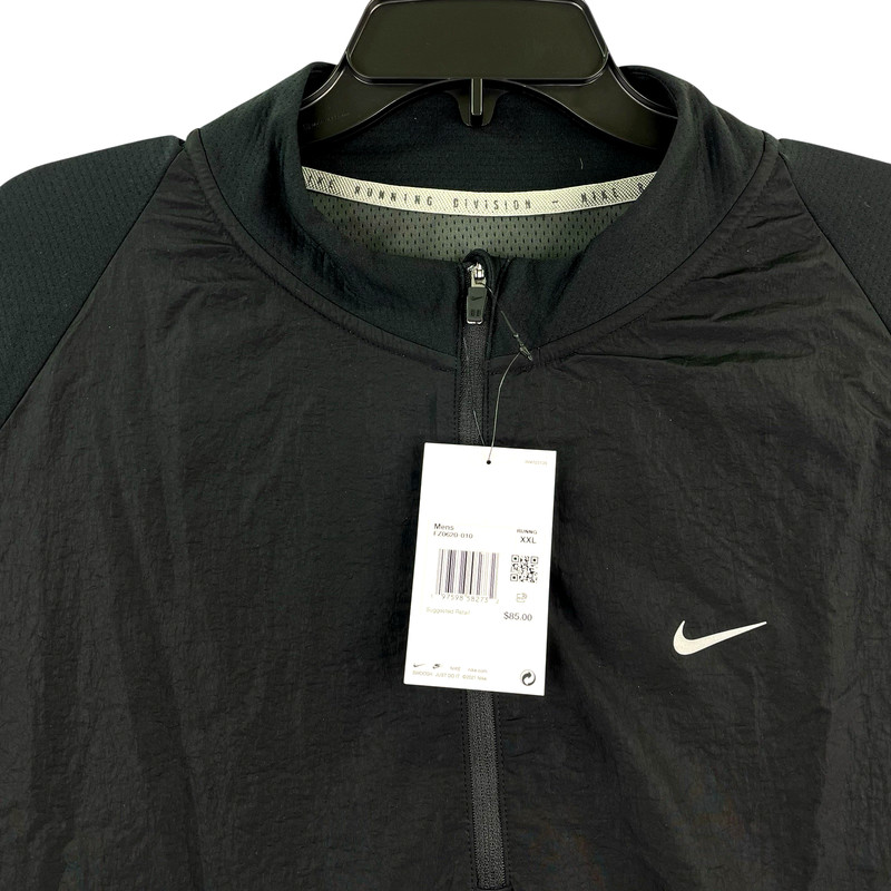 Nike Running Division Element 1/2 Zip Mid Layer Dri-Fit Men 2XL Black FZ0620 New gallery