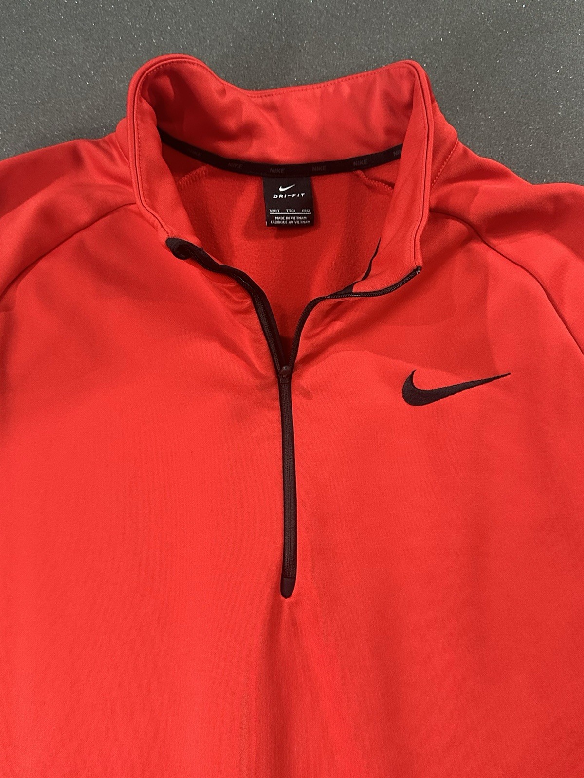 Nike Mens Dri-FIT Quarter Zip Pullover Red Space Dye Heather XXLT Tall gallery