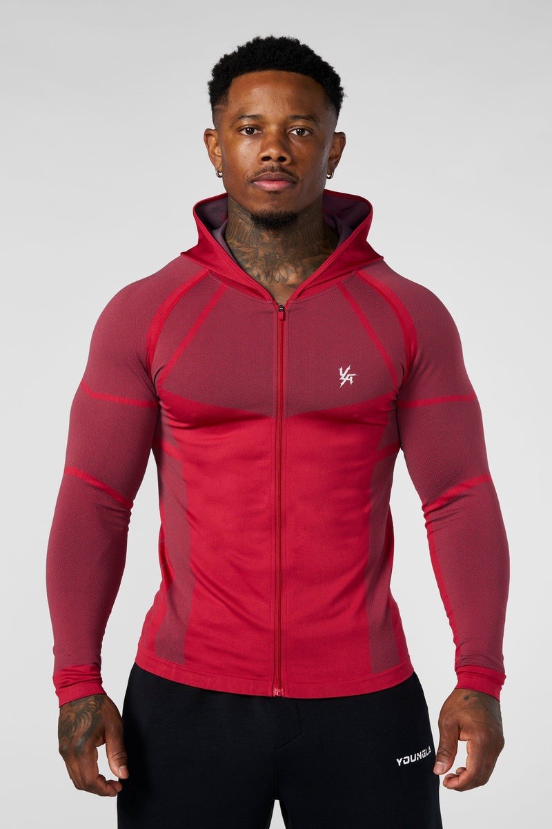 YOUNGLA (SOLD OUT) - 8061 - APEX COMPRESSION ZIP-UPS - RED - XXLARGE gallery