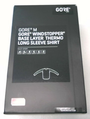 GORE M WINDSTOPPER – BASE LAYER THERMO LONG SLEEVE SHIRT – BLACK – US SMALL