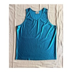 Vintage 80’s Nicorand Sportswear Tank Top Men’s Size L Made in USA Satin Dazzle