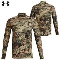 Under Armour ColdGear IR Mock Base Layer L/S (S)- Forest All Season/BLK